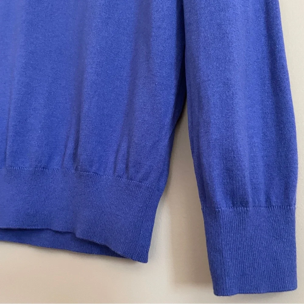 Banana Republic Purple Sweater Men's Medium Lightweight Luxury Blend V-neck NWT